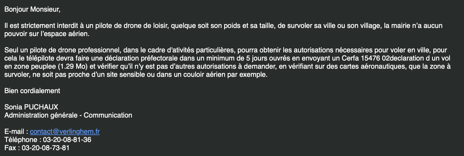 Spot où faire voler son drone