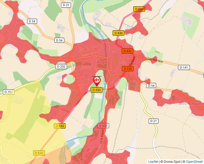 Carte Géoportail pour les drones de loisir