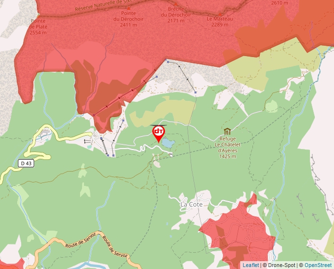 Carte Géoportail pour les drones de loisir