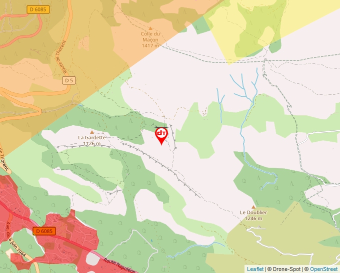 Carte Géoportail pour les drones de loisir