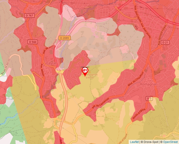 Carte Géoportail pour les drones de loisir