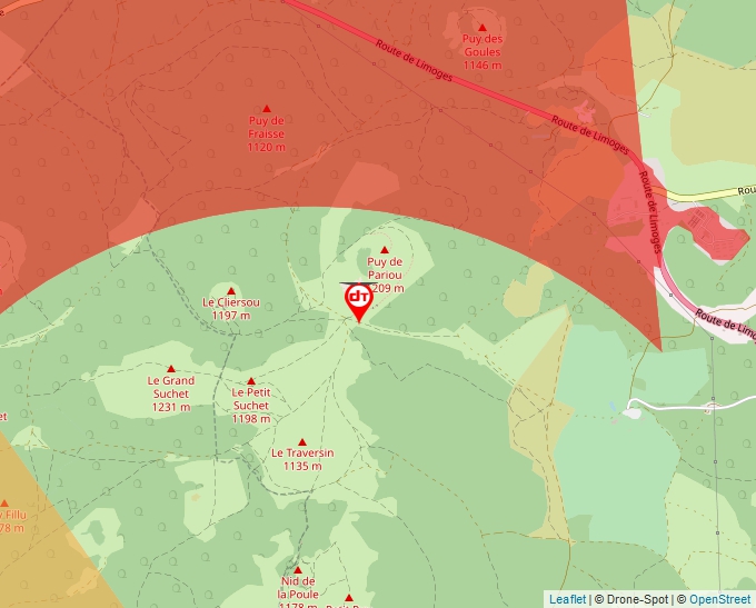 Carte Géoportail pour les drones de loisir