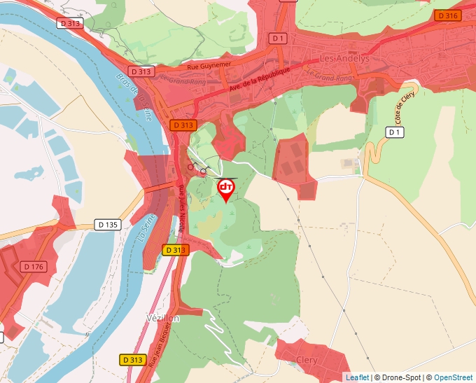 Carte Géoportail pour les drones de loisir