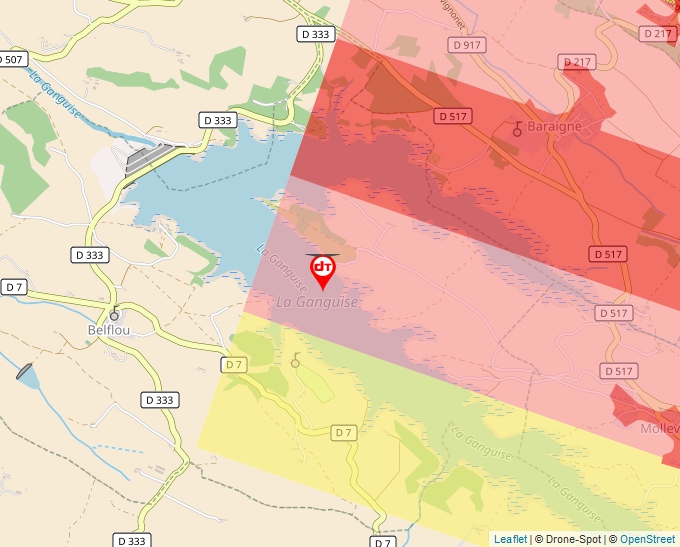 Carte Géoportail pour les drones de loisir