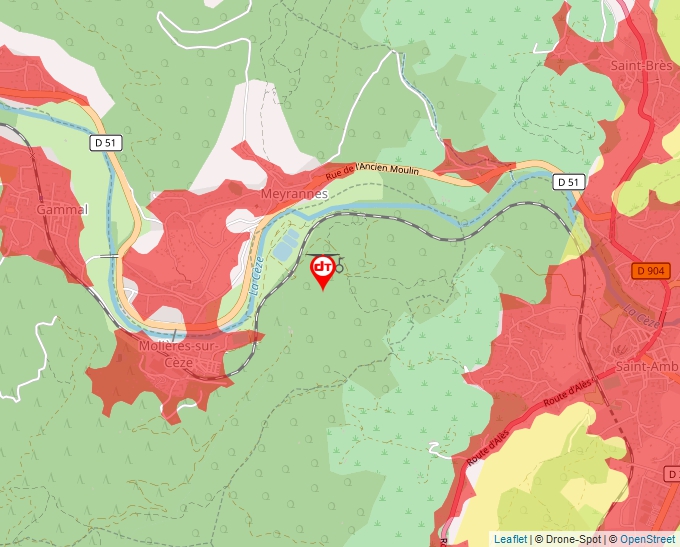 Carte Géoportail pour les drones de loisir