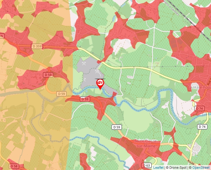 Carte Géoportail pour les drones de loisir