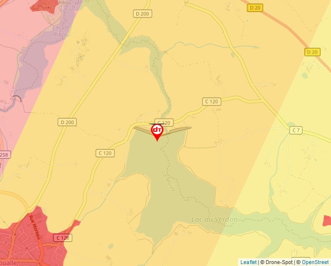 Carte Géoportail pour les drones de loisir