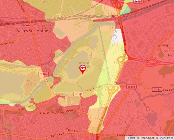 Carte Géoportail pour les drones de loisir