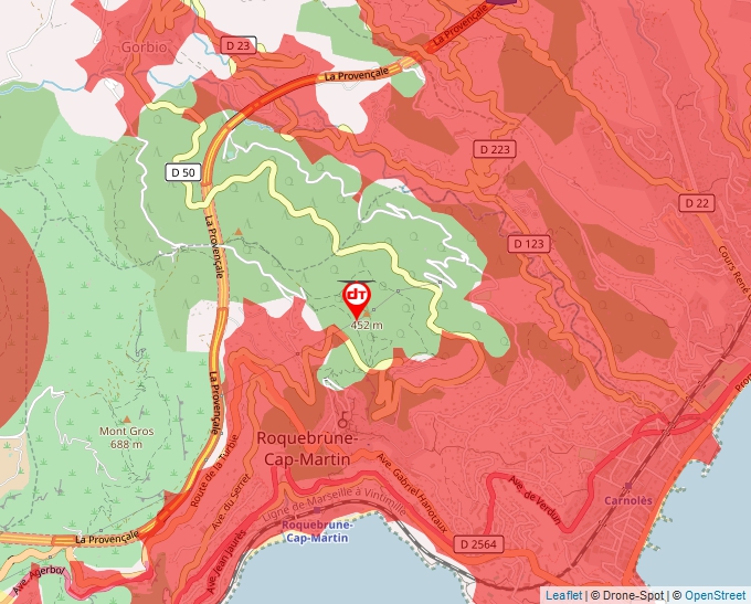 Carte Géoportail pour les drones de loisir