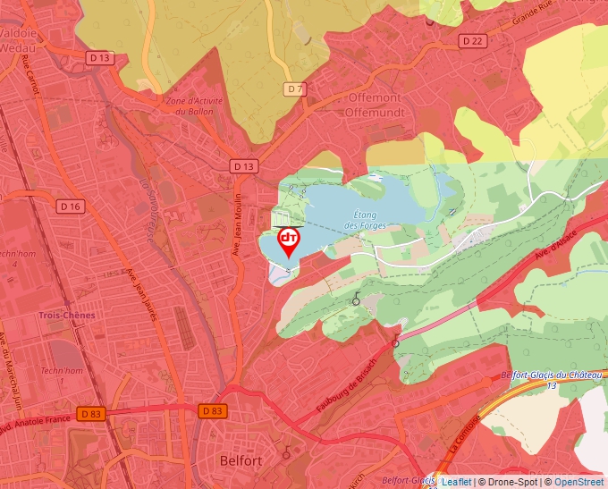 Carte Géoportail pour les drones de loisir