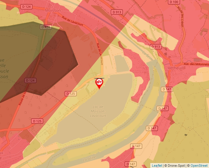 Carte Géoportail pour les drones de loisir