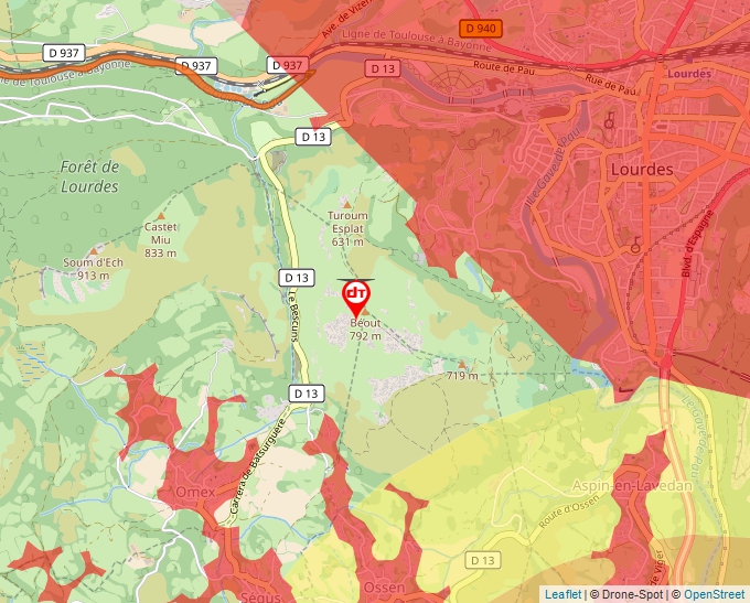 Carte Géoportail pour les drones de loisir