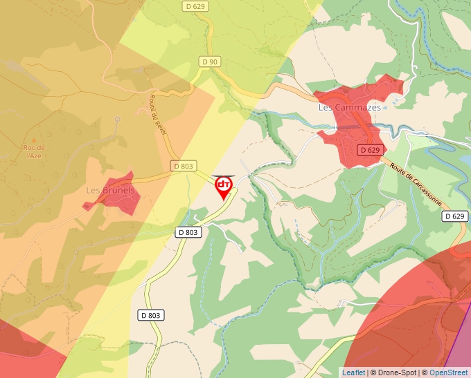 Carte Géoportail pour les drones de loisir