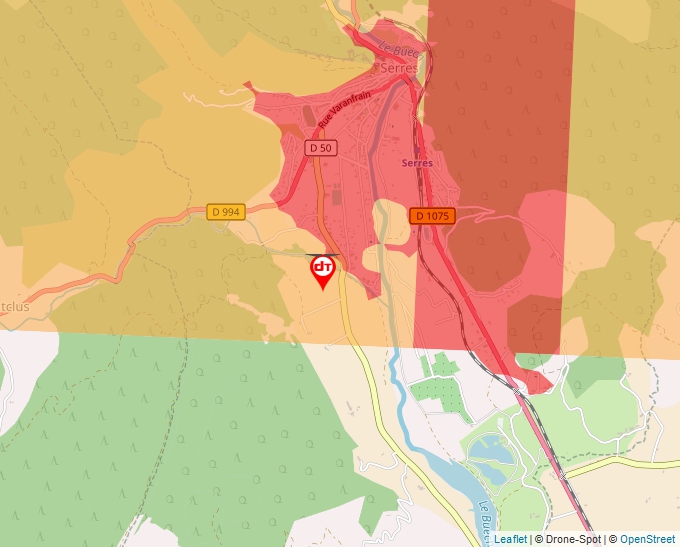 Carte Géoportail pour les drones de loisir