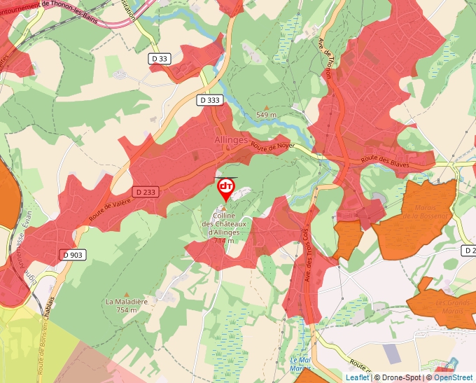 Carte Géoportail pour les drones de loisir