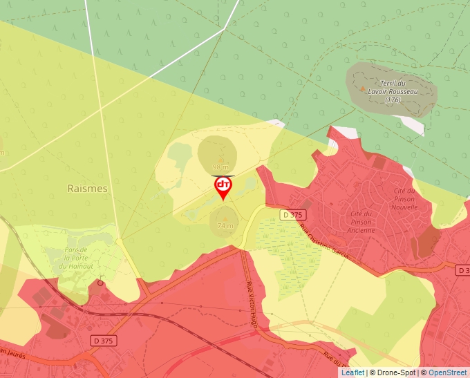 Carte Géoportail pour les drones de loisir