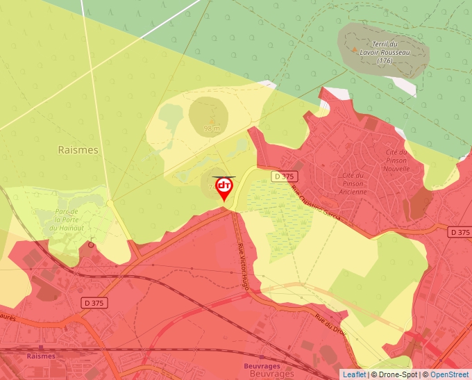 Carte Géoportail pour les drones de loisir