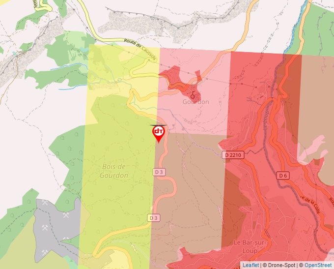 Carte Géoportail pour les drones de loisir