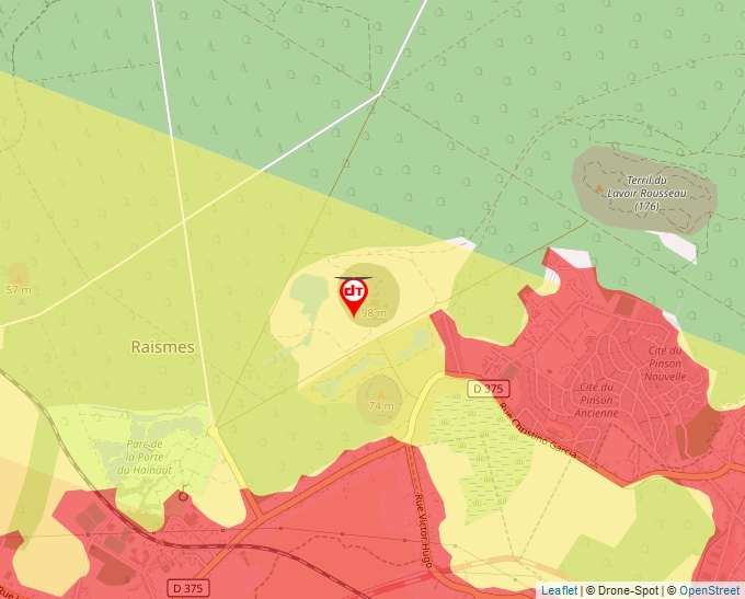 Carte Géoportail pour les drones de loisir