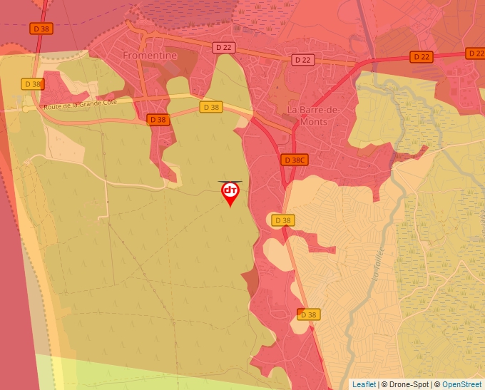 Carte Géoportail pour les drones de loisir