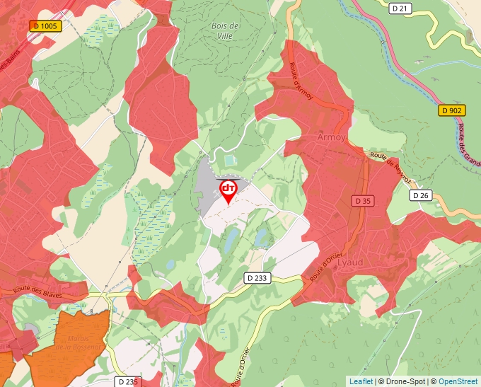 Carte Géoportail pour les drones de loisir