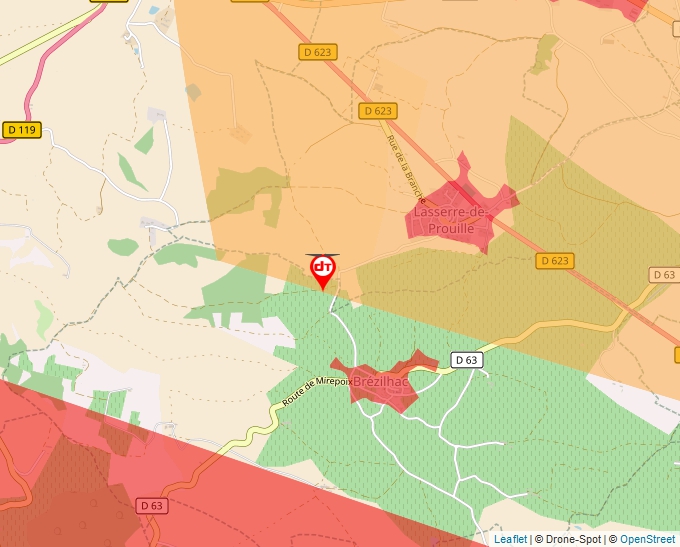 Carte Géoportail pour les drones de loisir