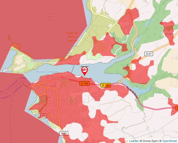 Carte Géoportail pour les drones de loisir