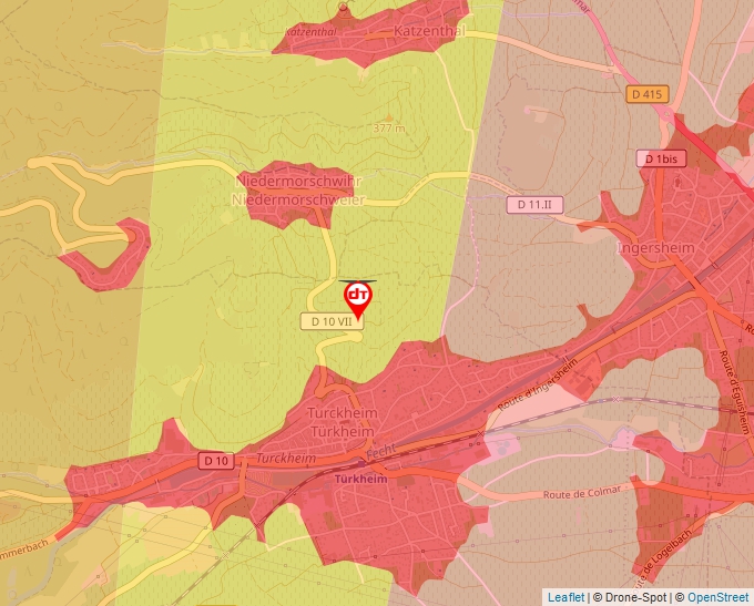 Carte Géoportail pour les drones de loisir