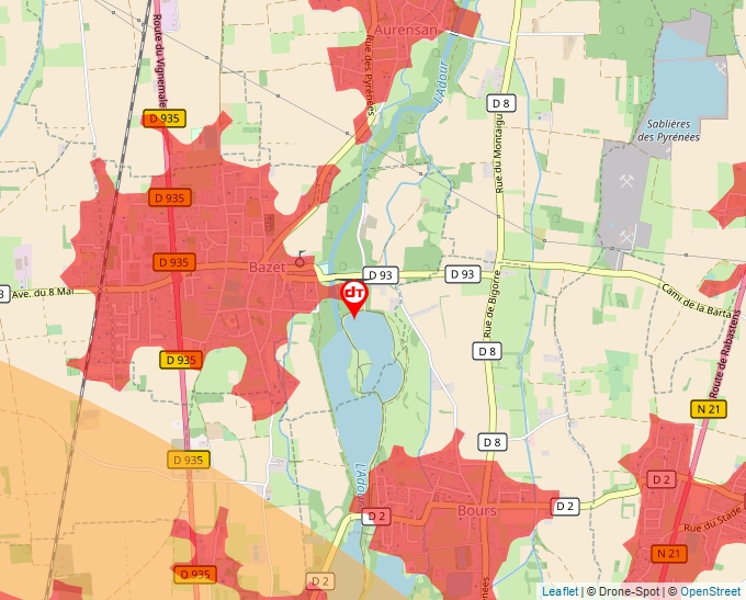 Carte Géoportail pour les drones de loisir