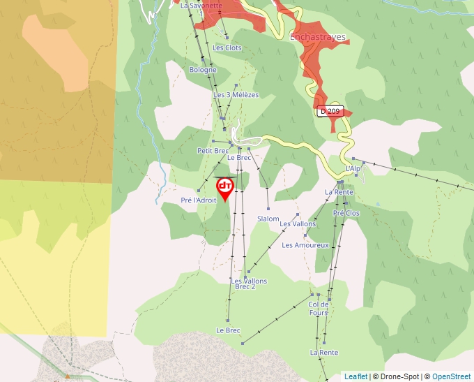 Carte Géoportail pour les drones de loisir