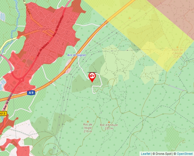 Carte Géoportail pour les drones de loisir