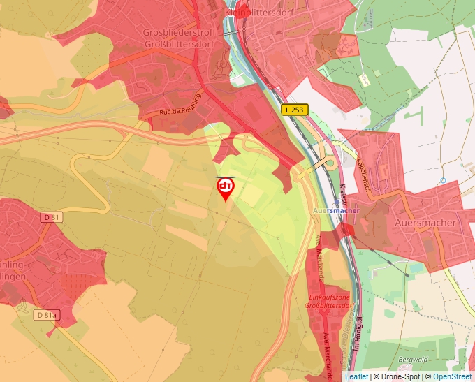 Carte Géoportail pour les drones de loisir