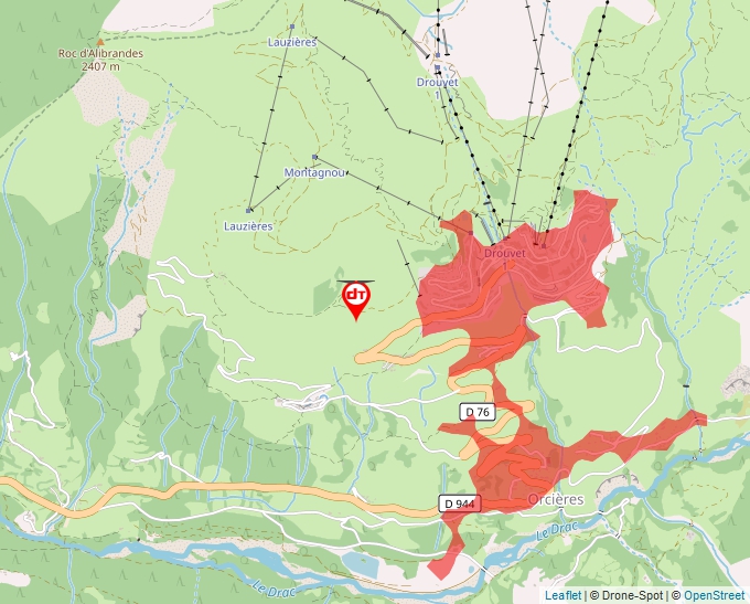 Carte Géoportail pour les drones de loisir