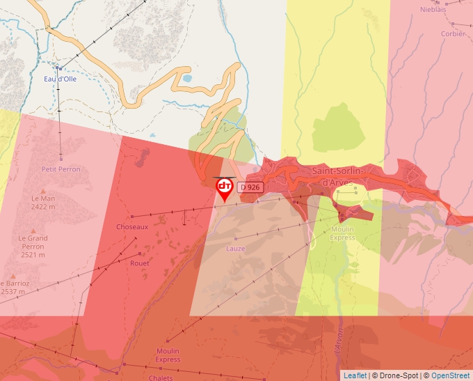 Carte Géoportail pour les drones de loisir