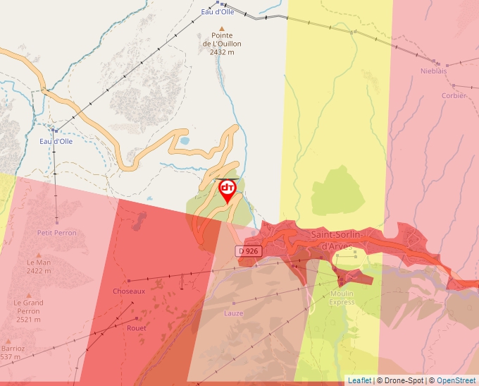 Carte Géoportail pour les drones de loisir