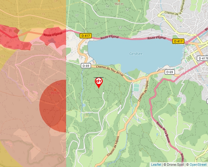 Carte Géoportail pour les drones de loisir