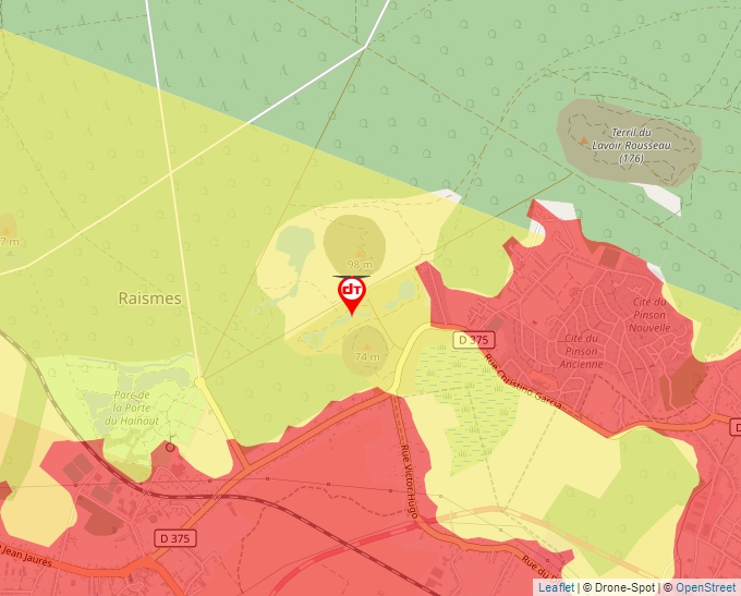 Carte Géoportail pour les drones de loisir