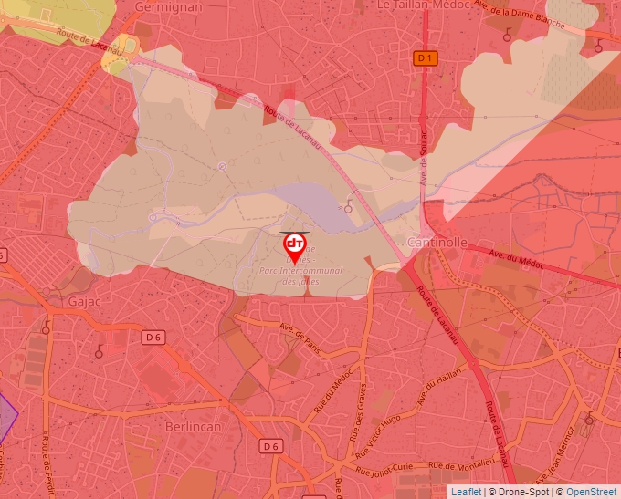 Carte Géoportail pour les drones de loisir