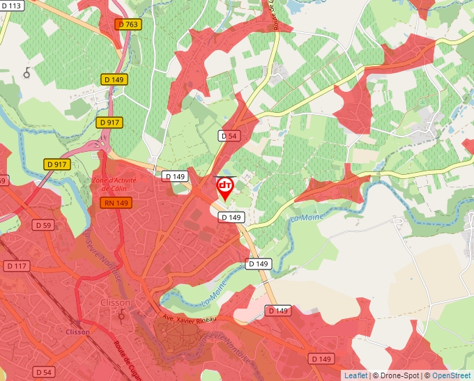 Carte Géoportail pour les drones de loisir