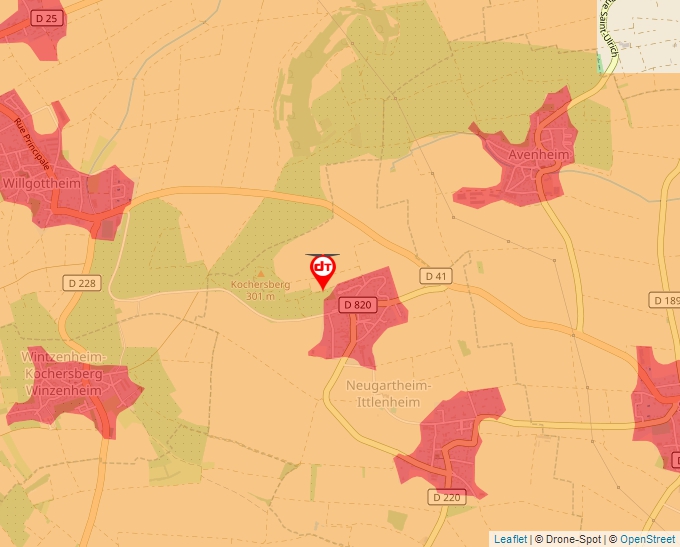 Carte Géoportail pour les drones de loisir