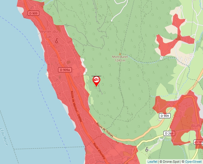 Carte Géoportail pour les drones de loisir