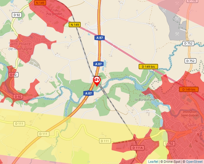 Carte Géoportail pour les drones de loisir