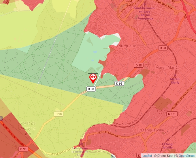 Carte Géoportail pour les drones de loisir