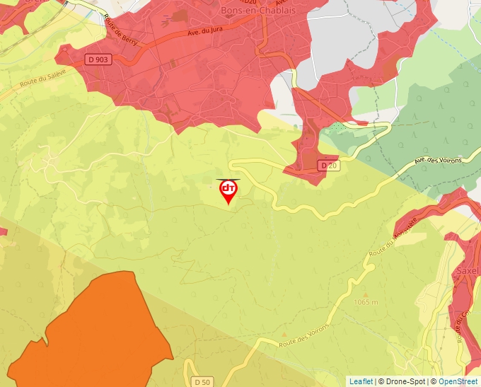 Carte Géoportail pour les drones de loisir