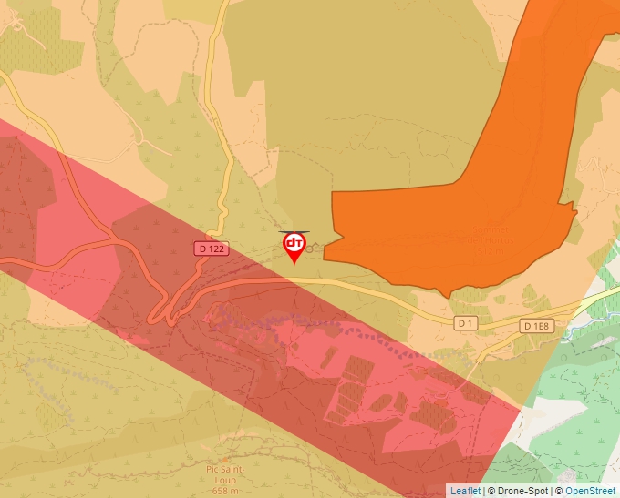 Carte Géoportail pour les drones de loisir