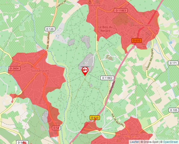 Carte Géoportail pour les drones de loisir