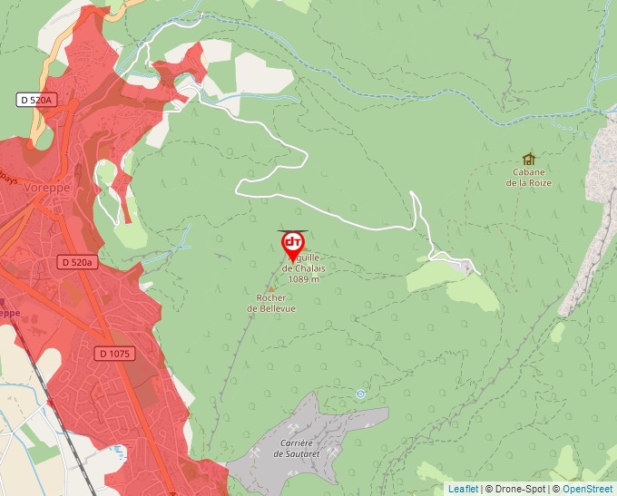 Carte Géoportail pour les drones de loisir