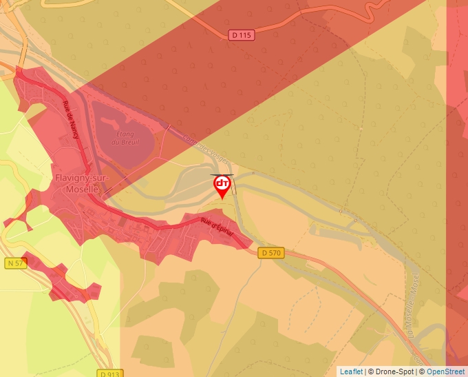 Carte Géoportail pour les drones de loisir