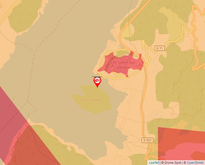 Carte Géoportail pour les drones de loisir