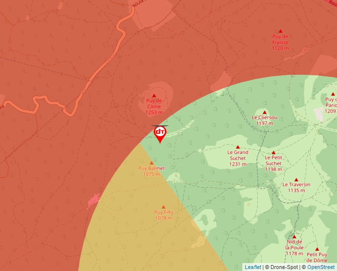 Carte Géoportail pour les drones de loisir